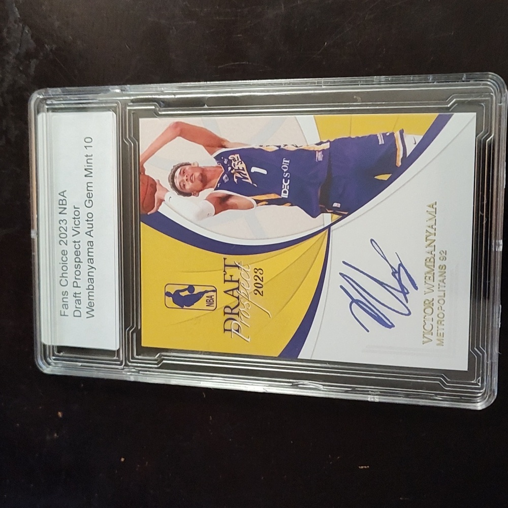 2023 NBA Draft Prospects Victor Wembanyama Rookie Auto Gem Mint 10